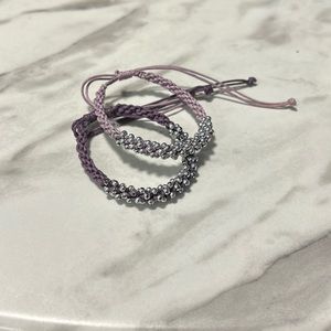 Purple bracelets